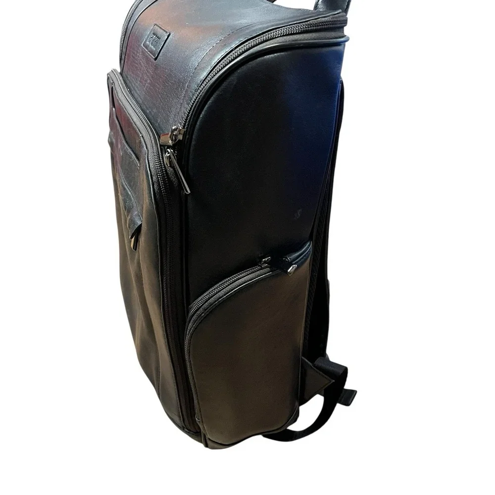 Vintage Hartmann Aviator Leather Backpack Black Luggage Carry On Travel Bag